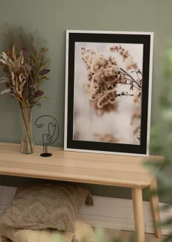 Ram Trendy Vit 40x40 cm - Passepartout Svart 32x32 cm