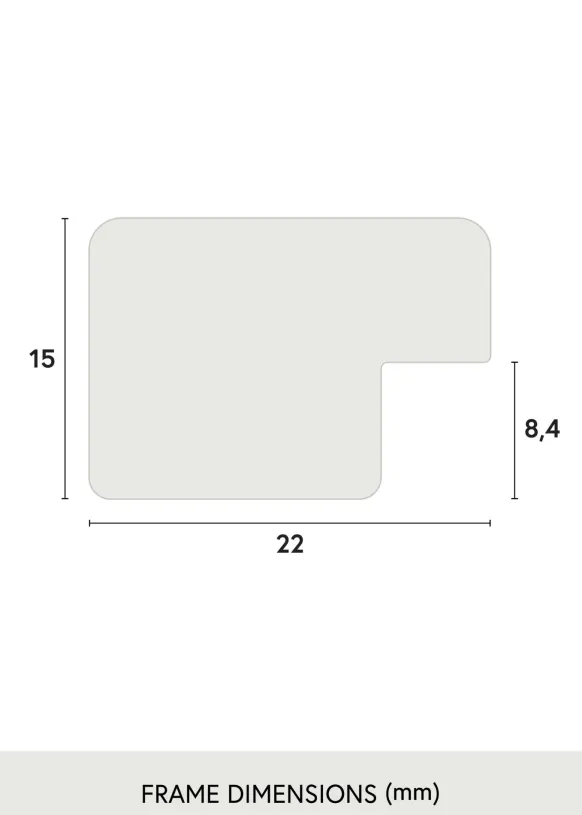 Ram Uppsala Glas Silver 10x15 cm