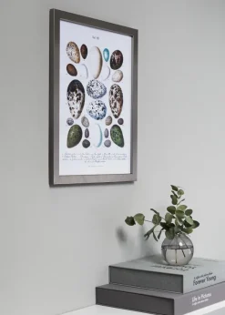 Ram Uppsala Silver 50x60 cm - Passepartout Vit 37x46 cm