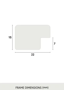 Ram Uppsala Svart Högblank 24x30 cm