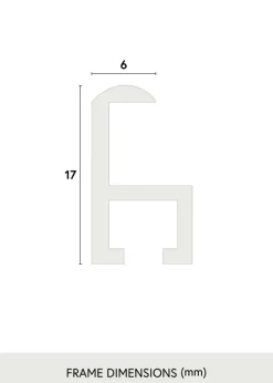 Ram Visby Blank Guld 70x100 cm - Passepartout Svart 62x85 cm