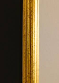 Ram Västkusten Guld 30x40 cm - Passepartout Svart 21x29,7 cm (A4)