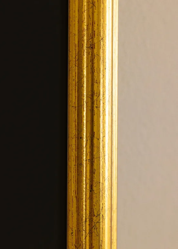 Ram Västkusten Guld 24x30 cm - Passepartout Svart 18x24 cm