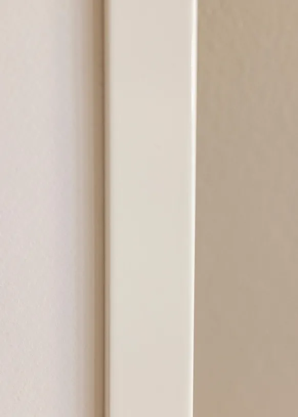 Ram White Wood Glossy - Valfri Storlek (Akrylglas)