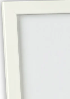 Ram White Wood Glossy 50x50 cm - Passepartout Vit 40x40 cm