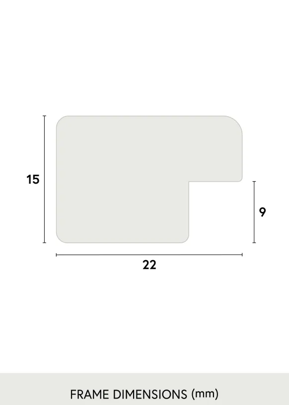 Ram White Wood 50x65 cm