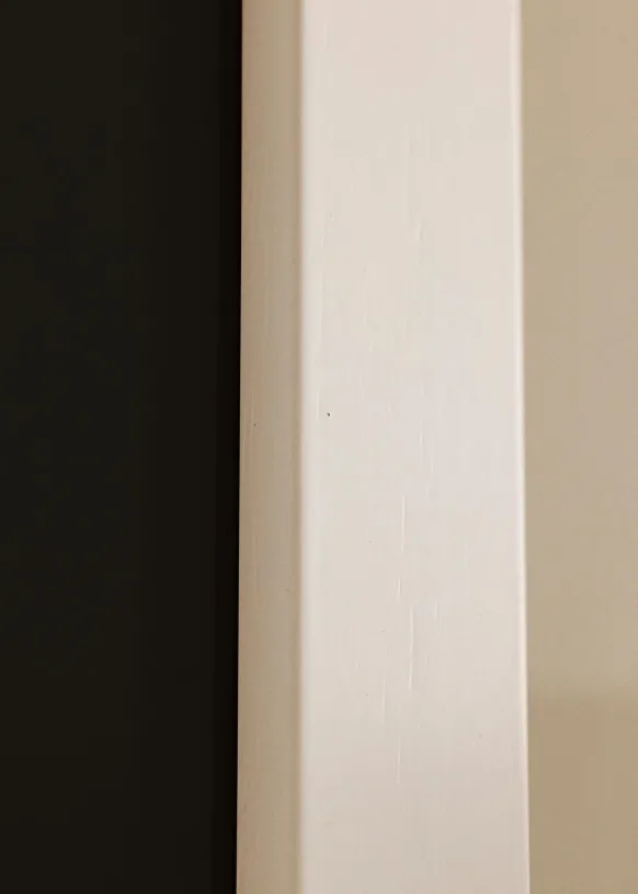 Ram White Wood 70x90 cm - Passepartout Svart 55x70 cm