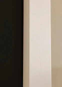 Ram White Wood 70x90 cm - Passepartout Svart 60x80 cm