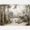 Reading Under A Tree Canvastavla (30x40 cm)