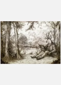 Reading Under A Tree Canvastavla (30x40 cm)