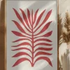 Red Branch / Lino Print Poster (21x29.7 cm (A4))
