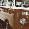 Red Volkswagen Bus Poster (21x29.7 cm (A4))