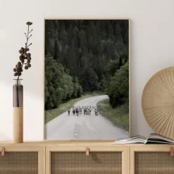 Reindeer road Poster (21x29.7 cm (A4))