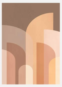 Retro Geometric II Canvastavla (30x40 cm)