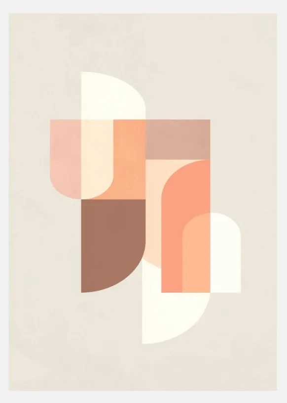 Retro Geometric III Canvastavla (30x40 cm)
