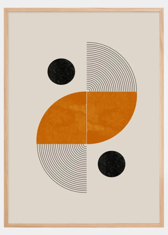 Retro Shape Poster (21x29.7 cm (A4))