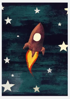 Rocket Love Canvastavla (30x40 cm)