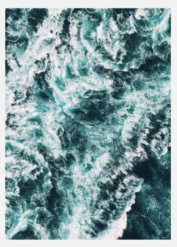Rough Sea Canvastavla (30x40 cm)