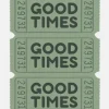 Sage Green Good Times Tickets Canvastavla (30x40 cm)