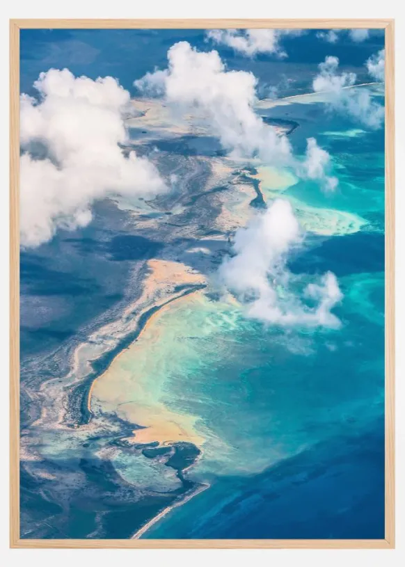 Sand Beach meets ocean Poster (21x29.7 cm (A4))