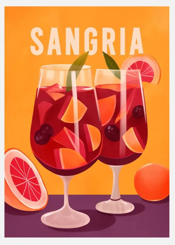 Sangria Canvastavla (30x40 cm)