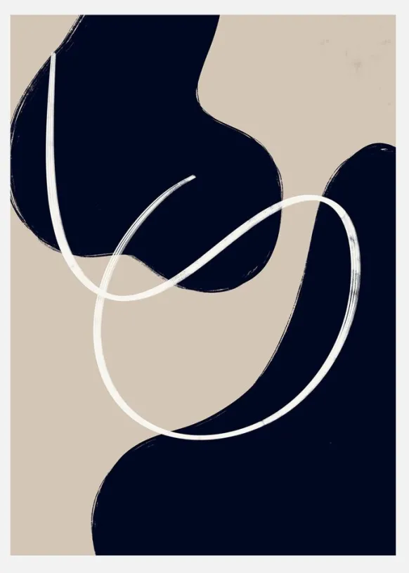 Scandi Abstract 3 Canvastavla (30x40 cm)