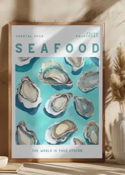 Seafood Poster (21x29.7 cm (A4))