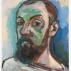Self Portrait - Henri Matisse Canvastavla (30x40 cm)