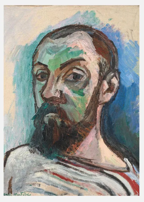 Self Portrait - Henri Matisse Canvastavla (30x40 cm)
