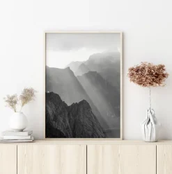 Shadow On Mountains Poster (21x29.7 cm (A4))