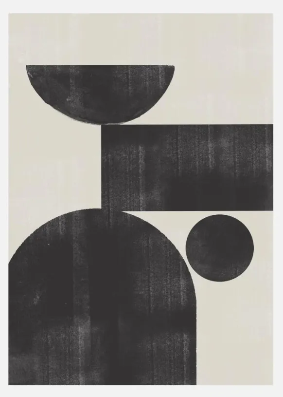 Shape Study No2. Canvastavla (30x40 cm)
