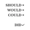 Should Would Could Did Poster (21x29.7 cm (A4))