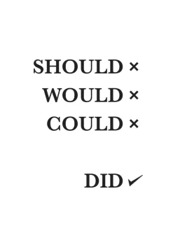 Should Would Could Did Poster (21x29.7 cm (A4))