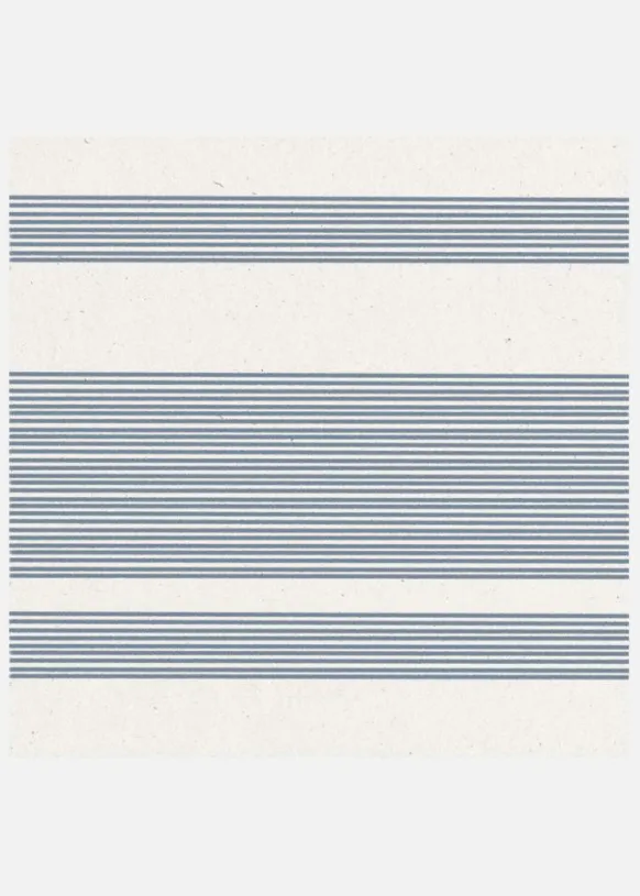 Simple Blue Lines Pattern Canvastavla (30x30 cm)