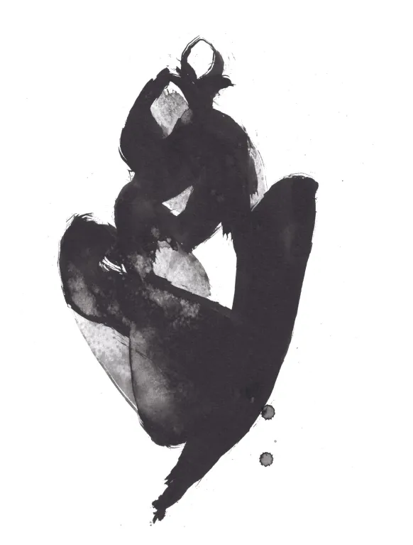 Sitting Woman l Poster (21x29.7 cm (A4))