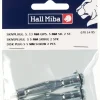 Skruv och plugg för gipsvägg 5 mm - 2 pack