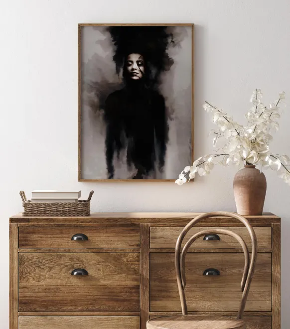 Smokey Face Poster (21x29.7 cm (A4))