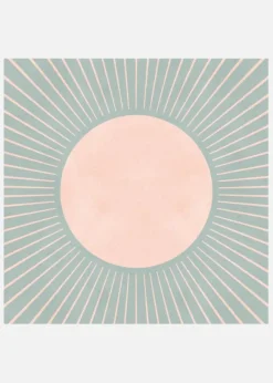 Soft Beige Circle Canvastavla (30x30 cm)