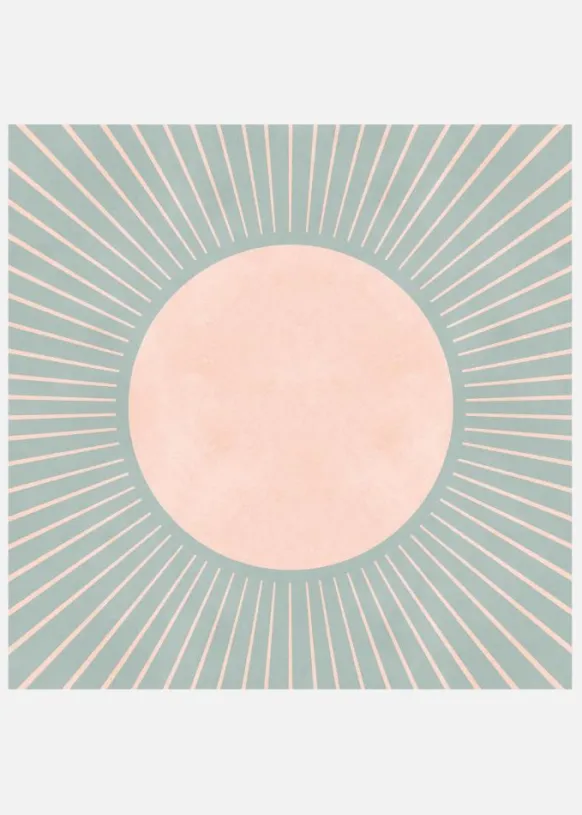 Soft Beige Circle Canvastavla (30x30 cm)