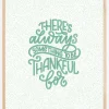 So Thankful in Green Poster (21x29.7 cm (A4))