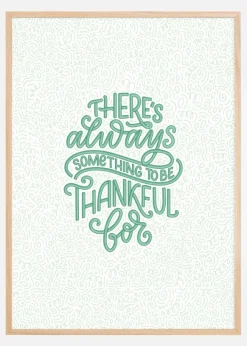 So Thankful in Green Poster (21x29.7 cm (A4))