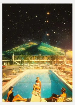 Space Pool Canvastavla (30x40 cm)