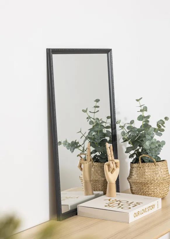 Spegel Abisko Svart 54x74 cm