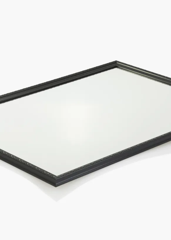 Spegel Abisko Svart 54x74 cm