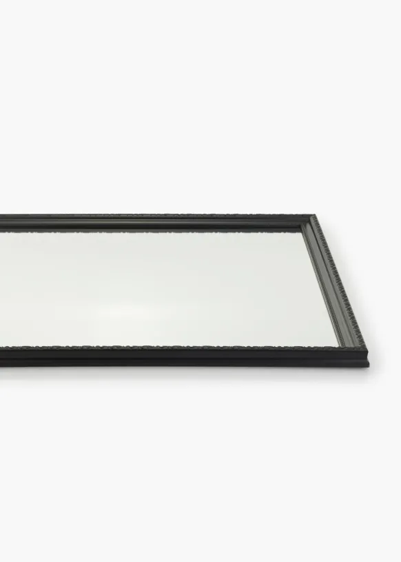 Spegel Abisko Svart 54x74 cm