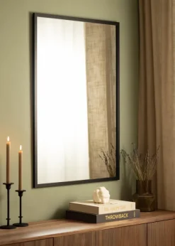 Spegel Black Wood 73x103 cm