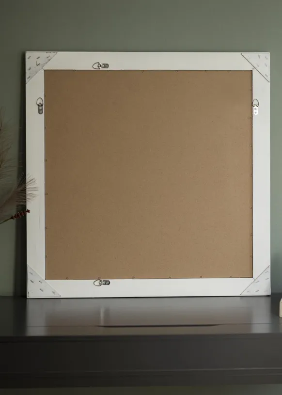 Spegel Bologna Vit 80x80 cm
