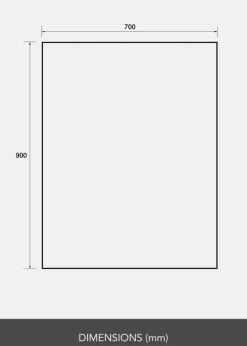Spegel Clarity 70x90 cm