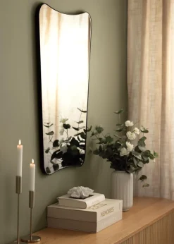 Spegel Curved Svart 56x80 cm