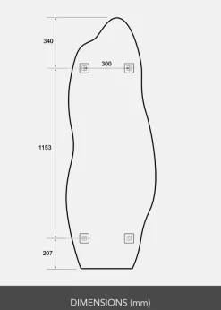 Spegel Echo 60x170 cm